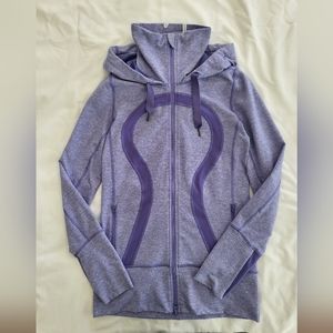 Lululemon - Lavender/Heathered Lavender Stride Hooded Jacket, Size 6